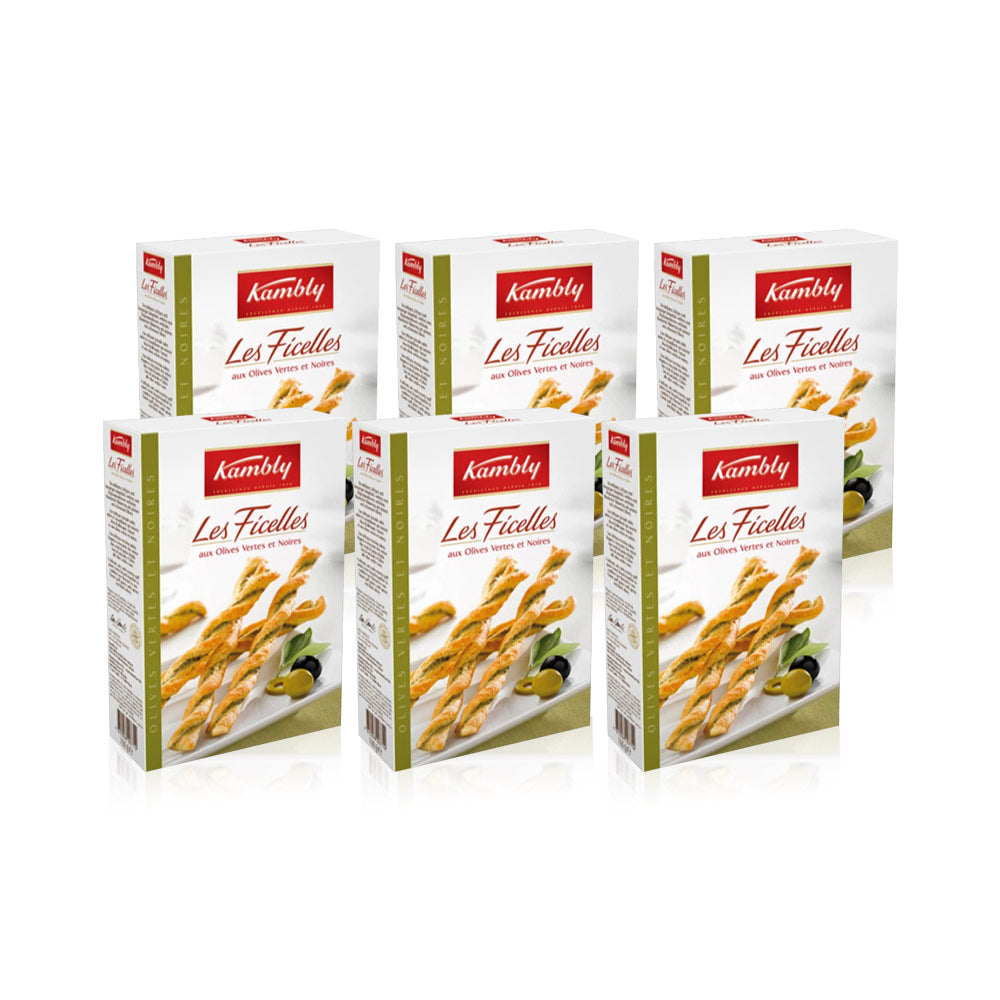 Kambly Les Ficelles Olives 100g - (Pack Of 6 Pieces)