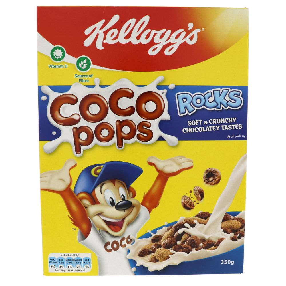 Kellogg's Coco Pops Rocks 350g ( Pack of 4 Pieces ) - Billjumla.com