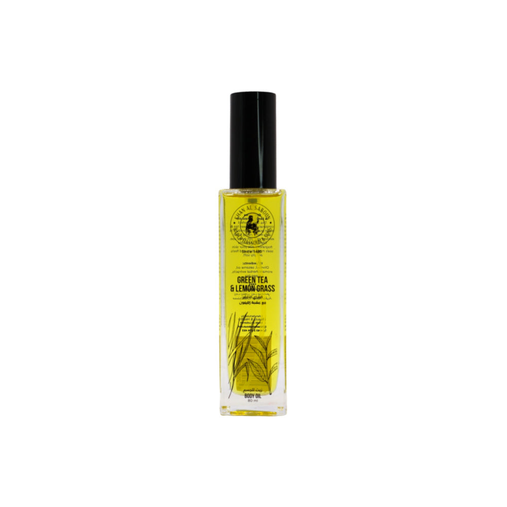 Khan Al Saboun Green Tea & Lemon Grass Oil 80ml