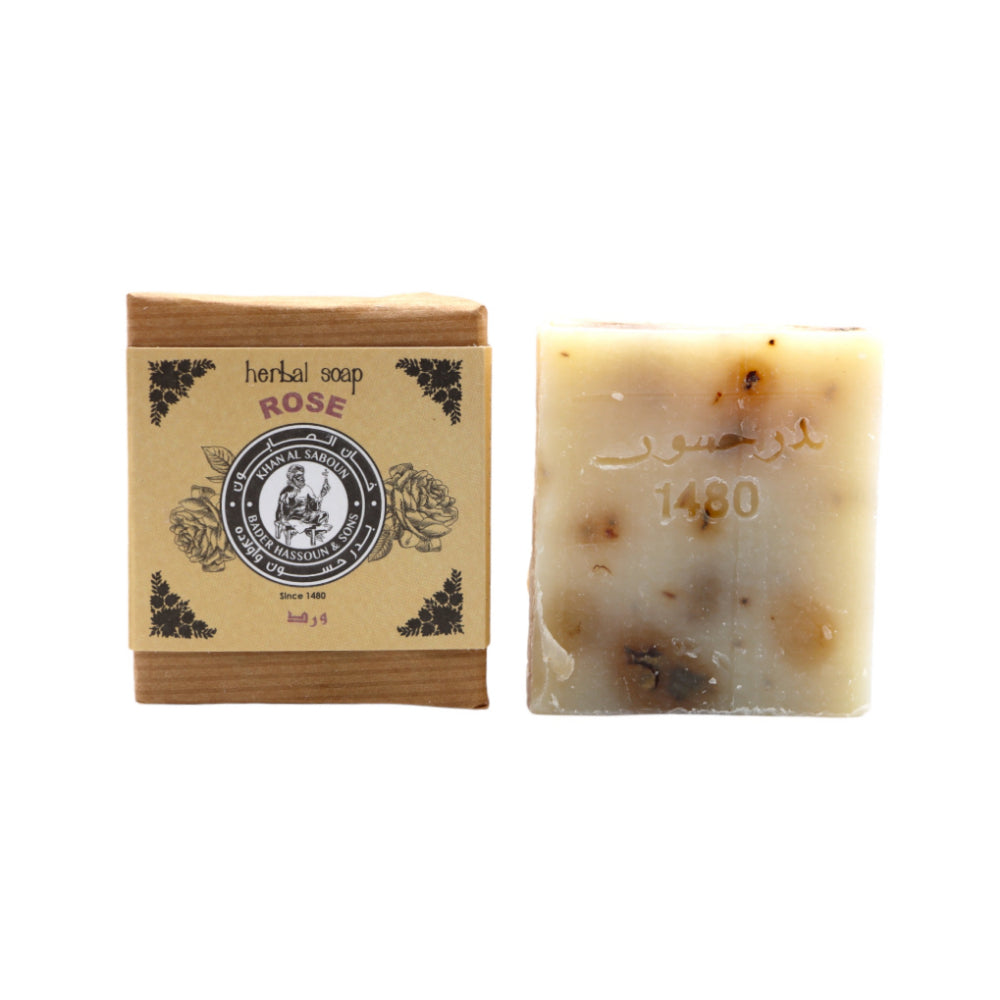 Khan Al Saboun Rose Herbal Soap 80g