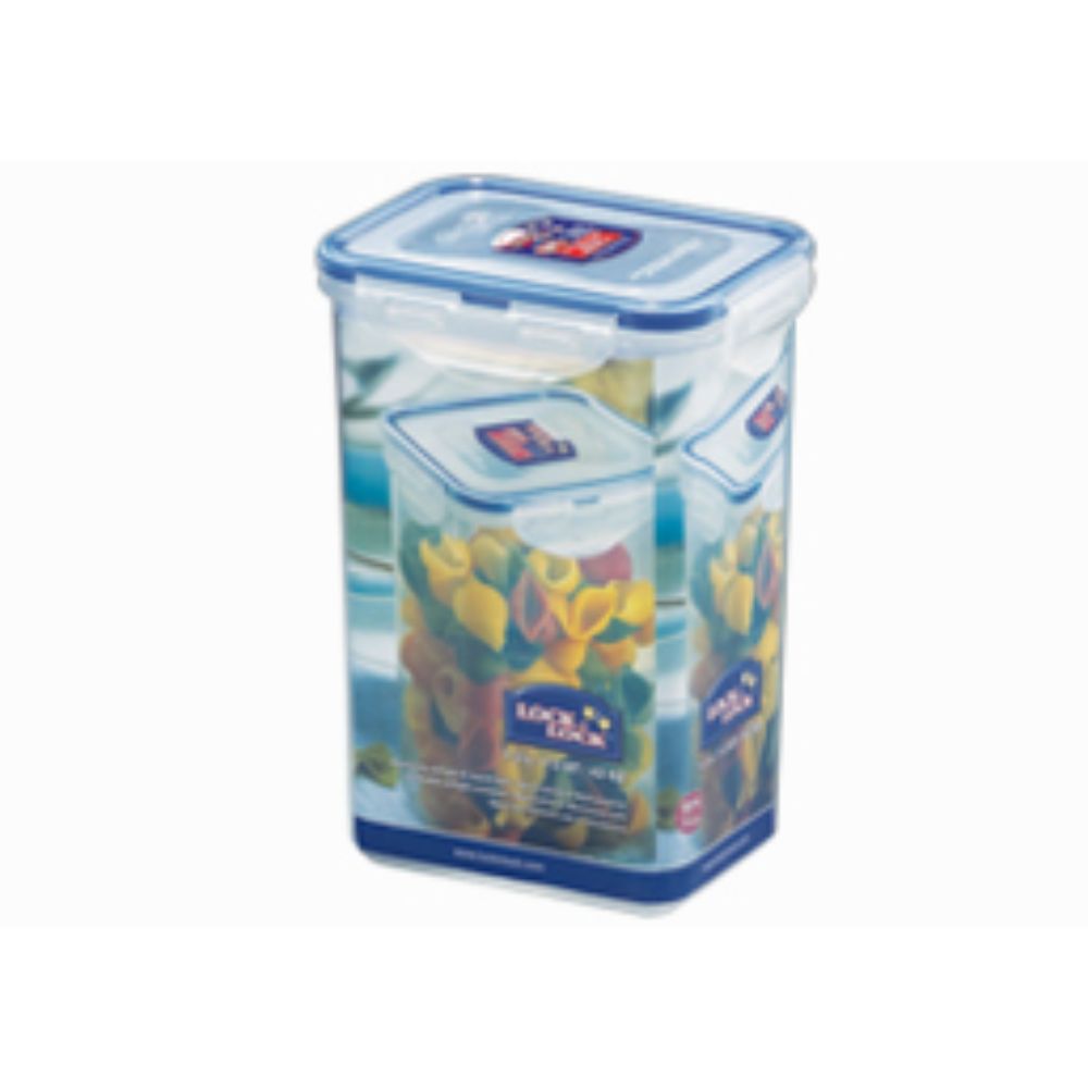 علبة طعام مستطيلة طويلة من لوك ان لوك 1.3 لتر - 6 قطع