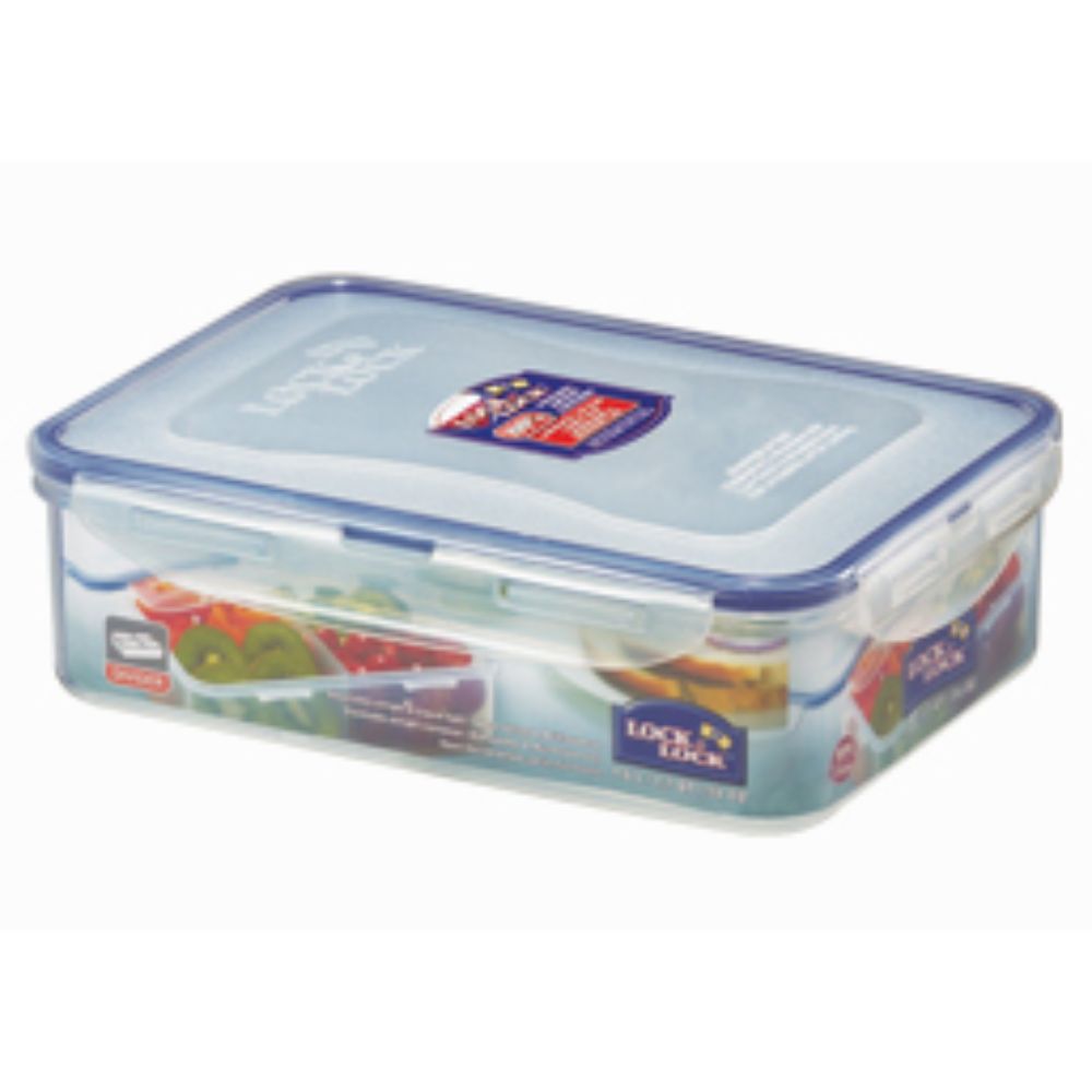 علبة طعام قصيرة ومستطيلة الشكل مع مقسم 1.6 لتر من لوك ان لوك - 3 قطع
