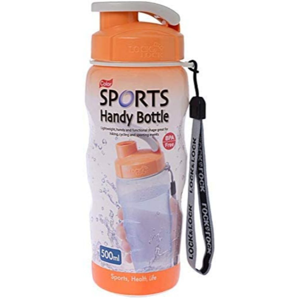 Lock N Lock Sports Water Bottle 500ML Orange - 3 Pieces