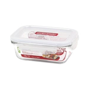 Lock N Lock Boroseal Glass Rectangular Container - 380ml (Pack of 12 pieces) - Billjumla.com