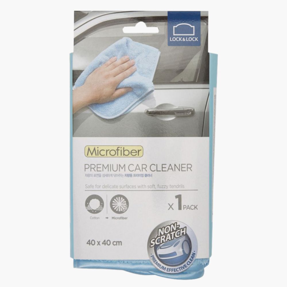 قماش تنظيف السيارات عالي الجودة ازرق اللون من لوك اند لوك- مجموعة من 6 قطع