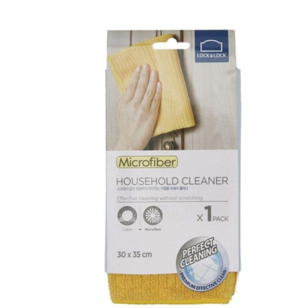 قماش تنظيف الاثاث المنزلي اصفر اللون من لوك اند لوك- مجموعة من 6قطع