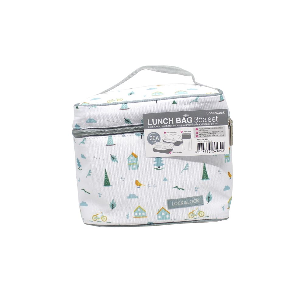Lock N Lock Nordic Style Lunch Bag 3 Pcs - (Pack Of 12 Pieces) - Billjumla.com