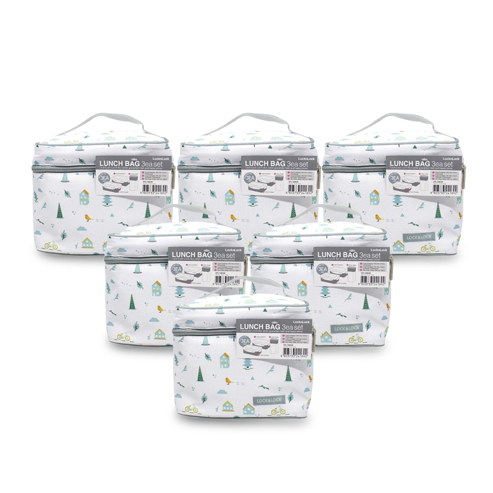 Lock N Lock Nordic Style Lunch Bag 3 Pcs - (Pack Of 12 Pieces) - Billjumla.com