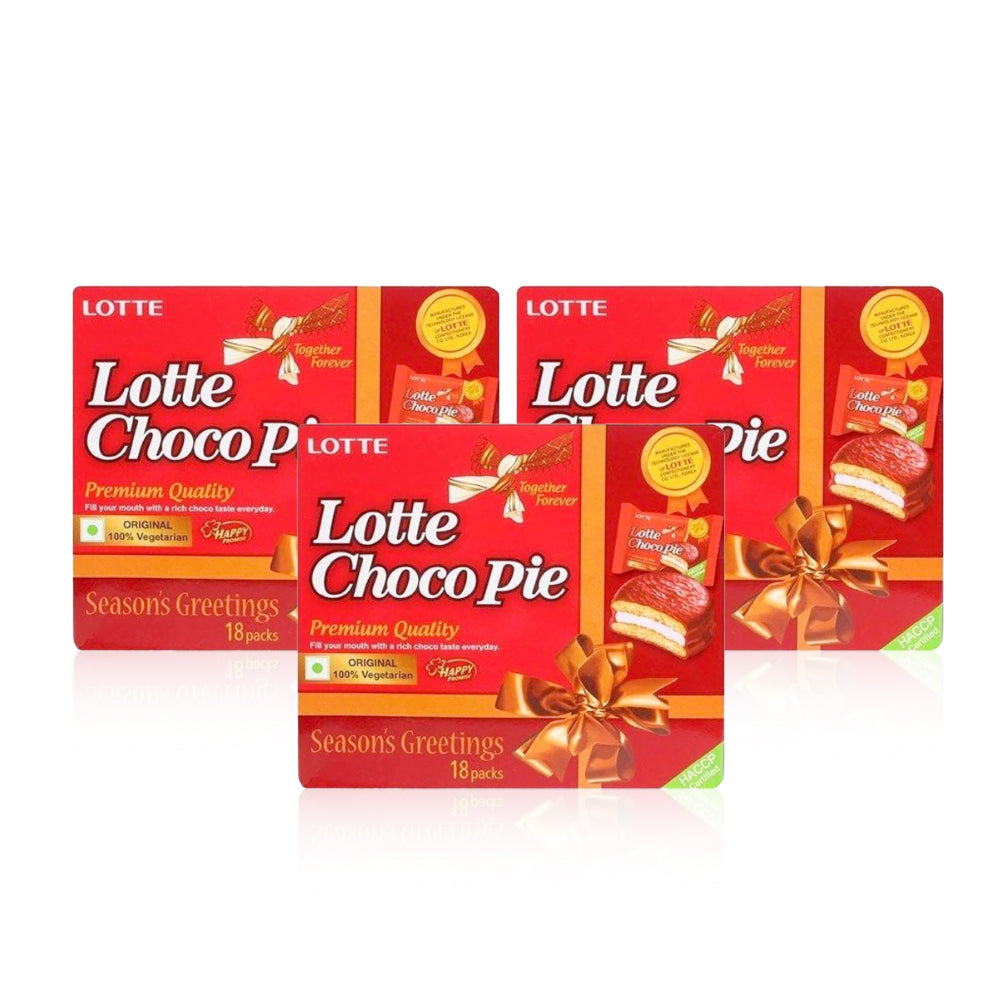 Lotte Pie 28g 18 Pieces (Pack of 3)