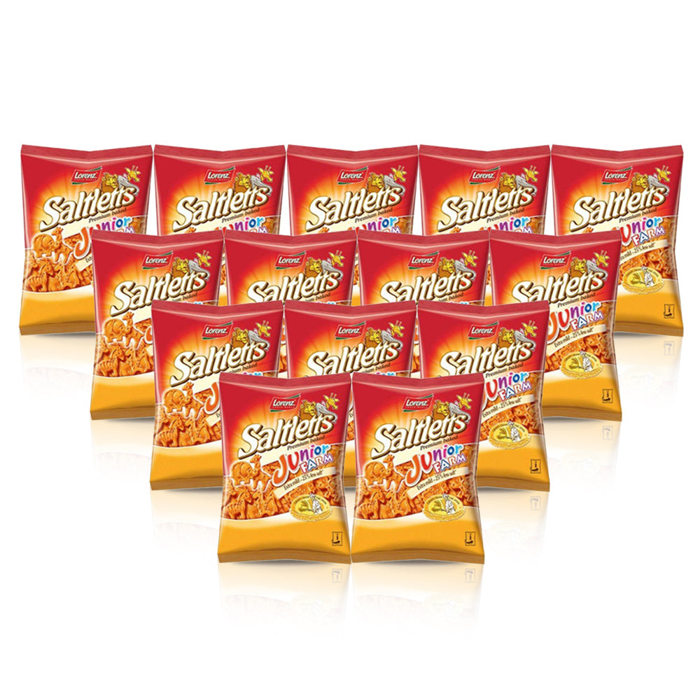 بسكويت سولتس جونيور فارم من لورينز 125 غ (مجموعة من من 14 كيس)