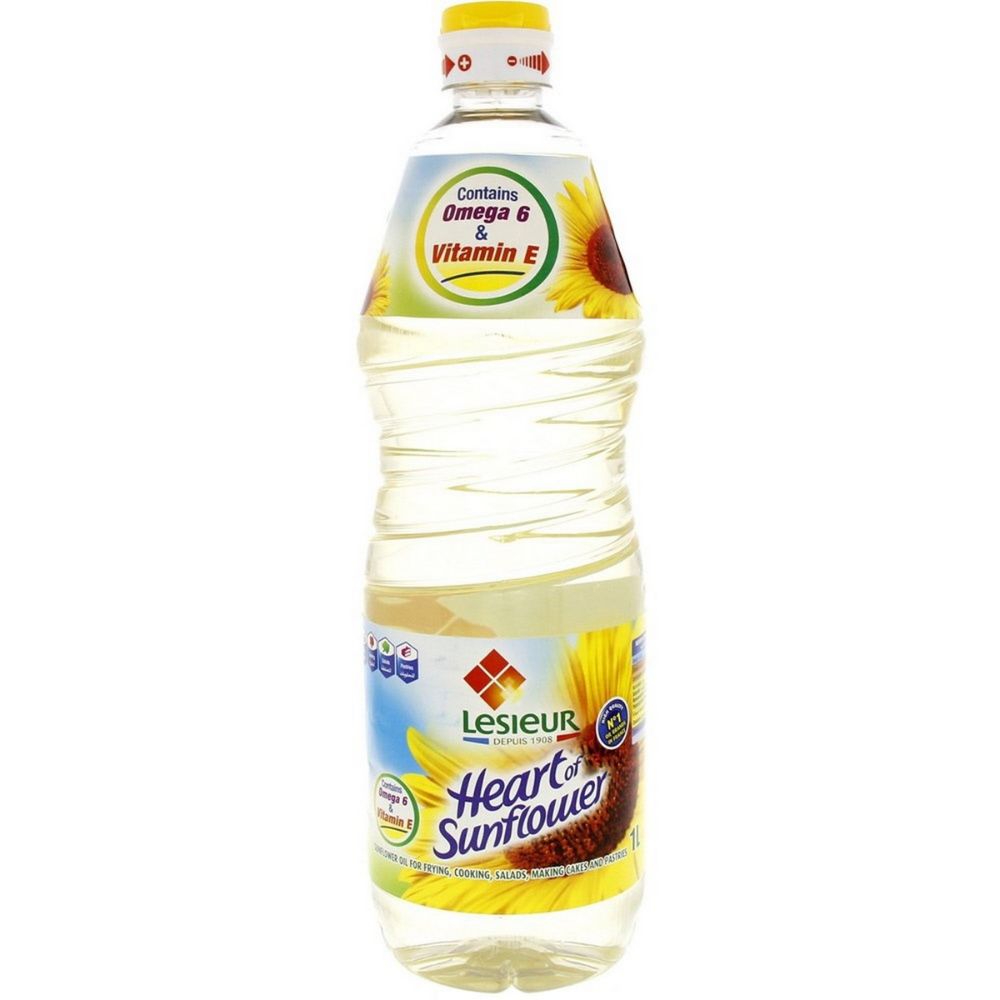 Lesieur Sunflower Oil 1 Litre - (Pack of 6 Pieces) - Billjumla.com