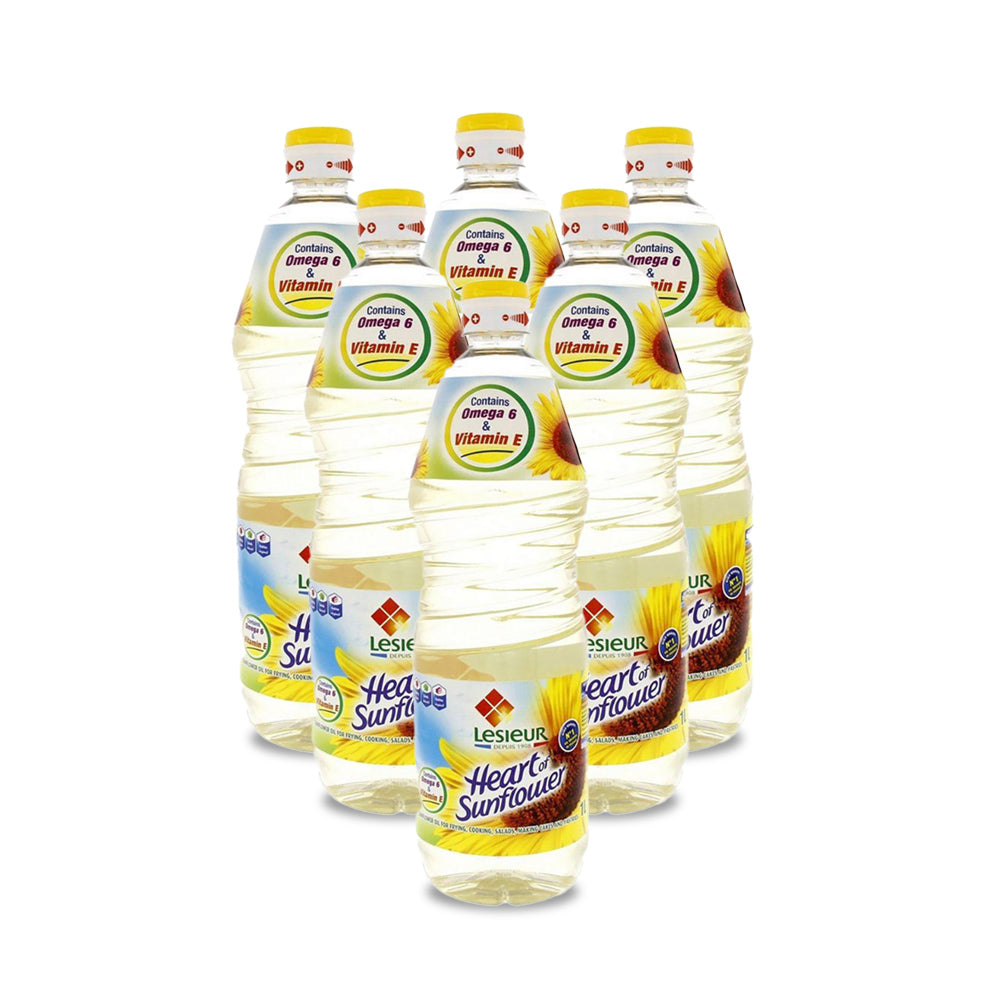 ليسيور زيت عباد الشمس 1لتر -مجموعة 6 قطع