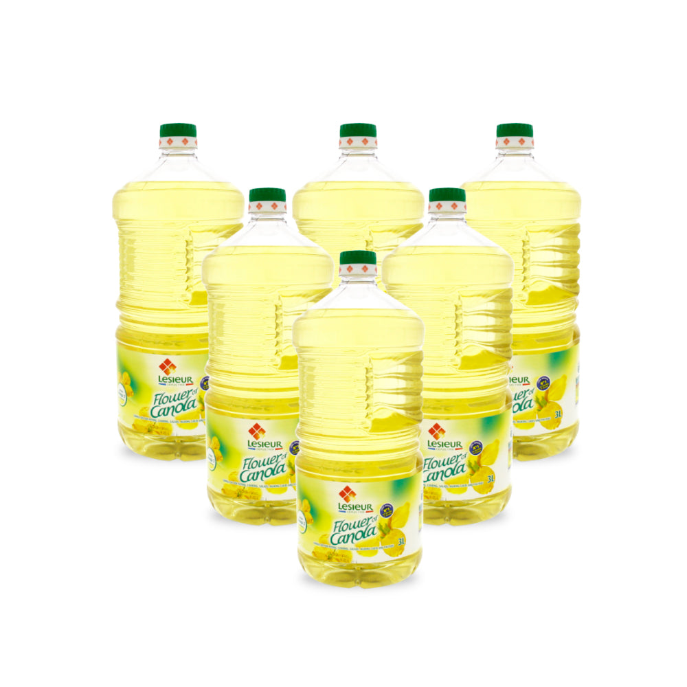 Lesieur Canola Oil 3 Litre (Pack of 6)