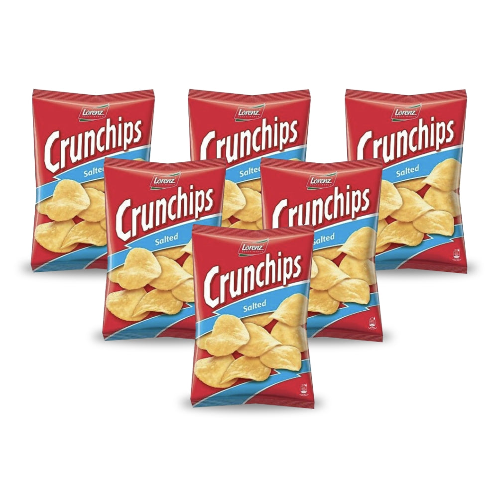 Lorenz Crunchips Salted 175g (Pack of 6)