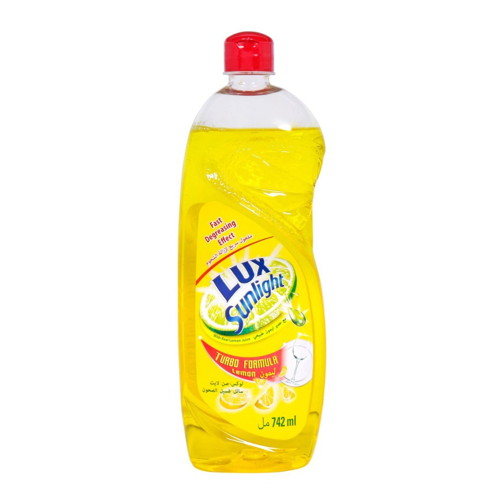 Lux Sunlight Dishwashing Liquid Lemon 750ml - (Pack of 2)