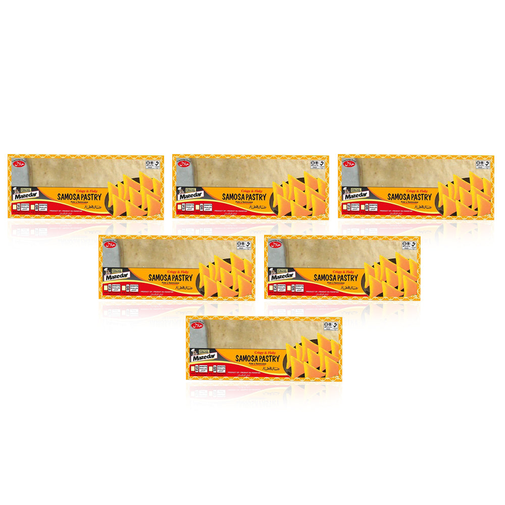 Mazedar Frozen Samosa Pastry Sheet (3"X8") 200gm - (Pack Of 6)