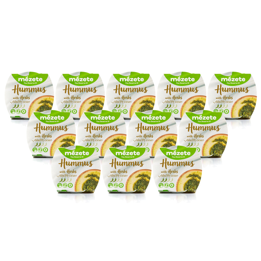 مزات حمص بالاعشاب 215غ عادي - مجموعة من 12 قطعة