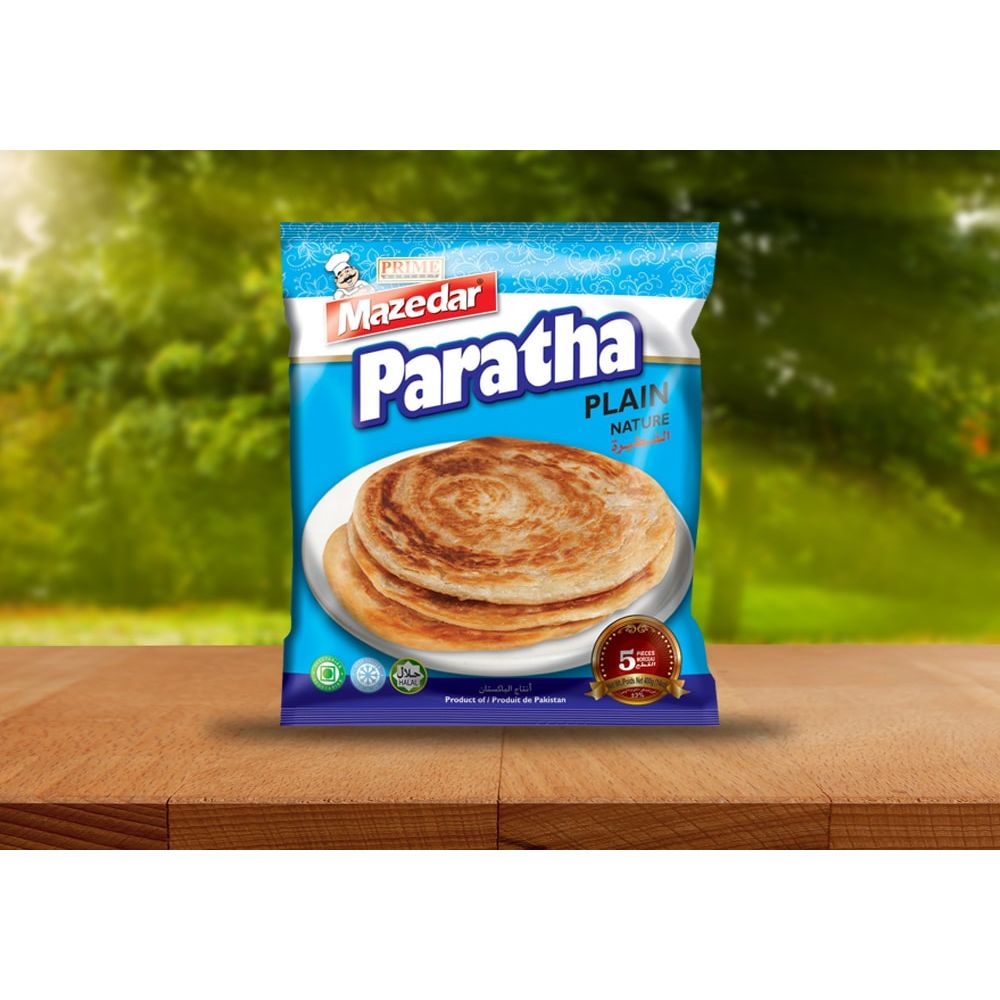 Mazedar Frozen Plain Paratha 400gm - (Pack Of 12) - Billjumla.com