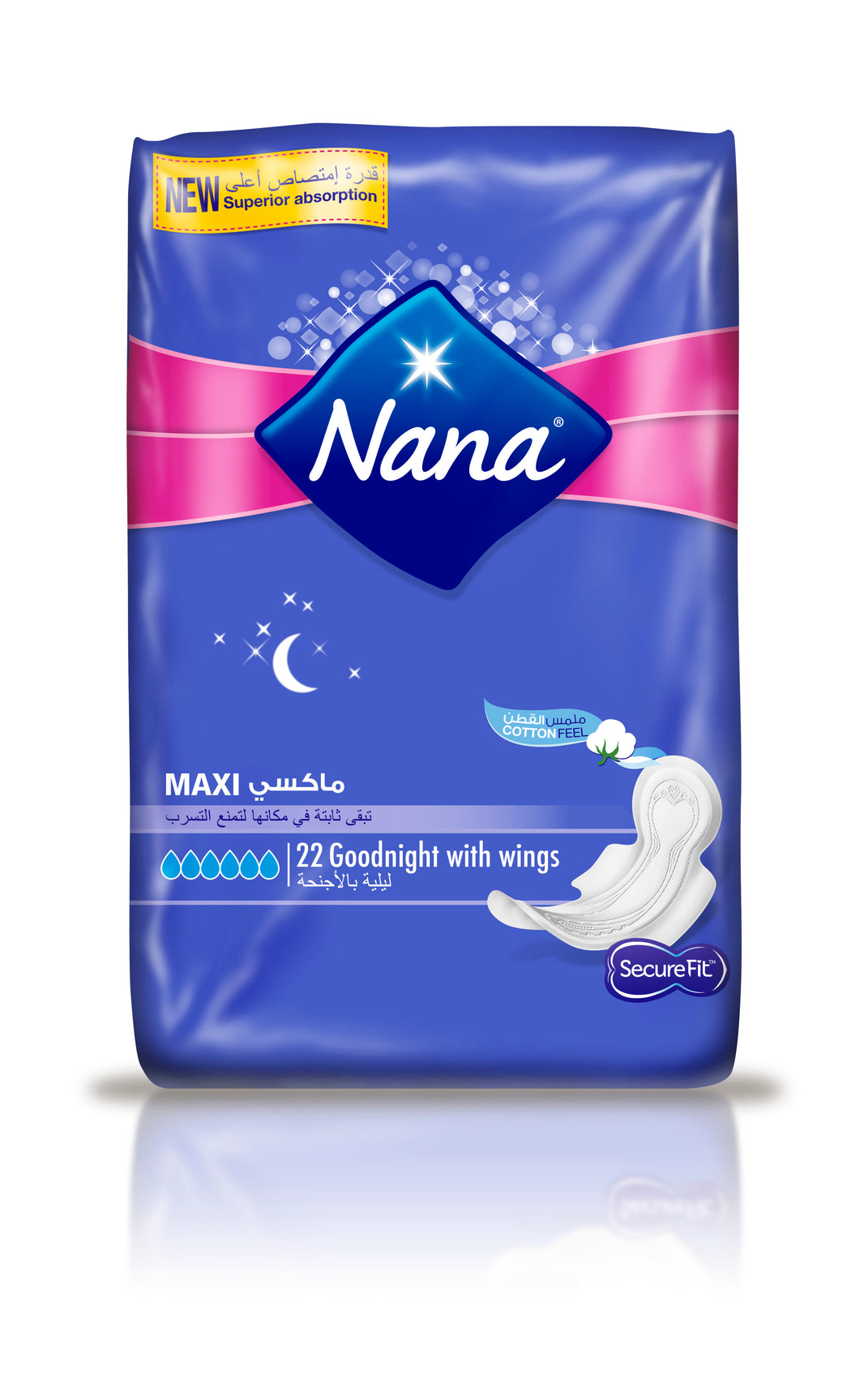 Nana Maxi Good Night Wings Female Napkin - 22 Pads