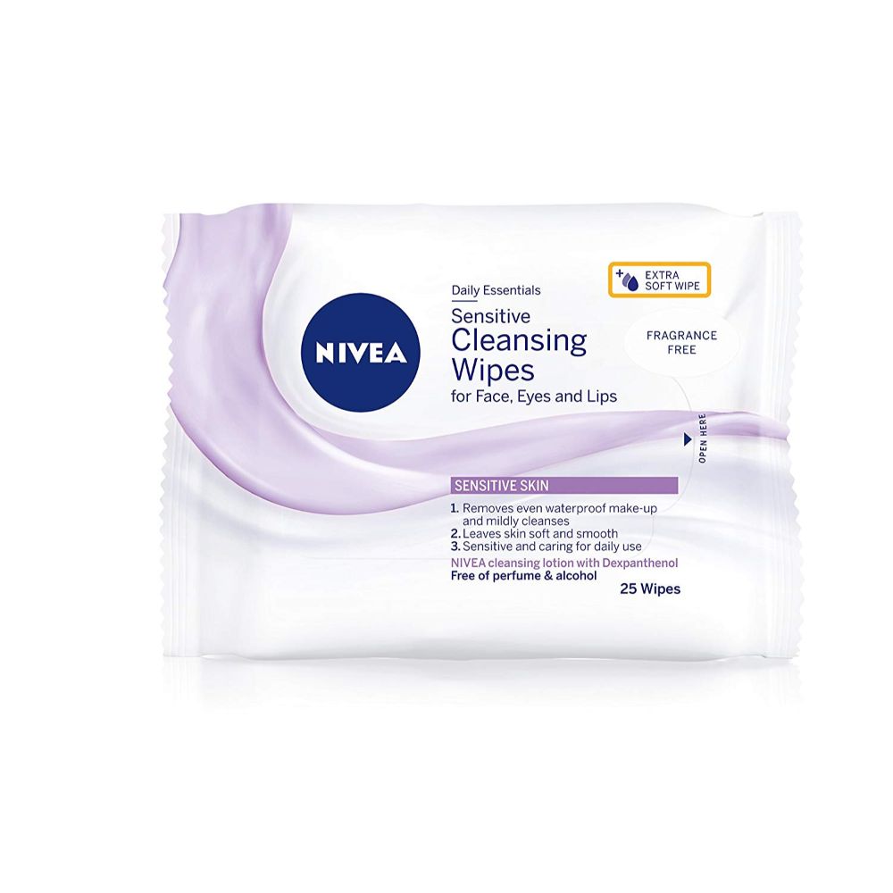 Nivea Fragrance Free Wipes 25 Pieces - (Pack Of 6) - Billjumla.com