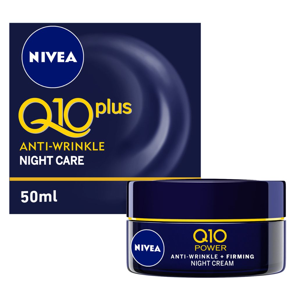 Nivea Q10+ Anti-Wrinkle Night Care 50ml - (Pack Of 3) - Billjumla.com