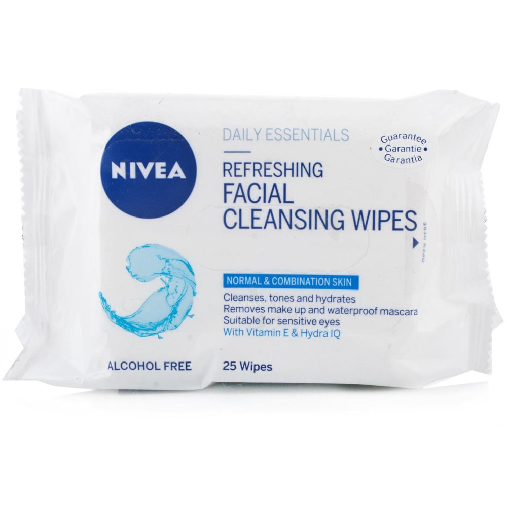 Nivea Refreshing Cleansing Wipes 25 Pieces - (Pack Of 6) - Billjumla.com