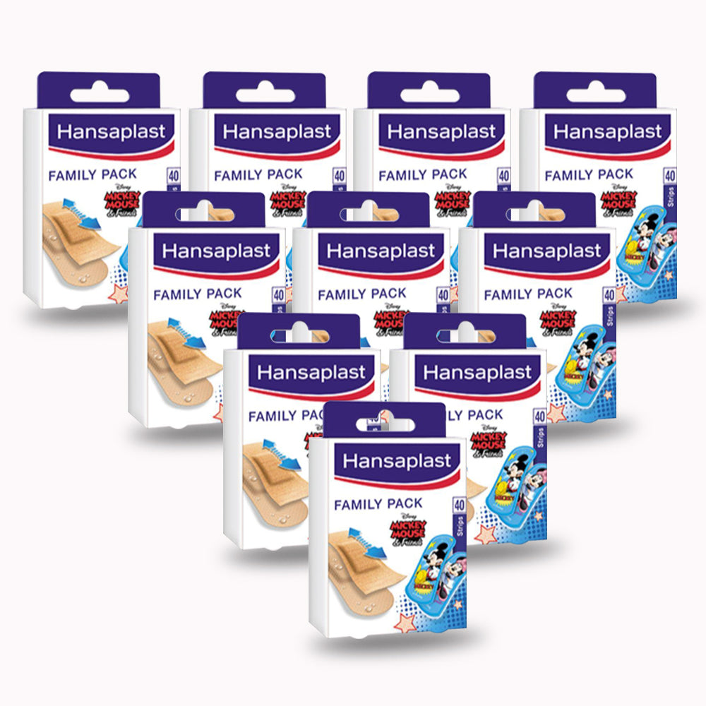 Hansaplast Family Pack Assorted 40S - (Pack Of 10)