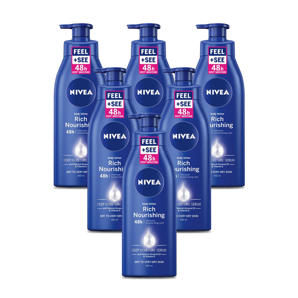 Nivea Lotion Extra Dry Skin Nourishing Lotion 400ml - (Pack Of 6) - Billjumla.com