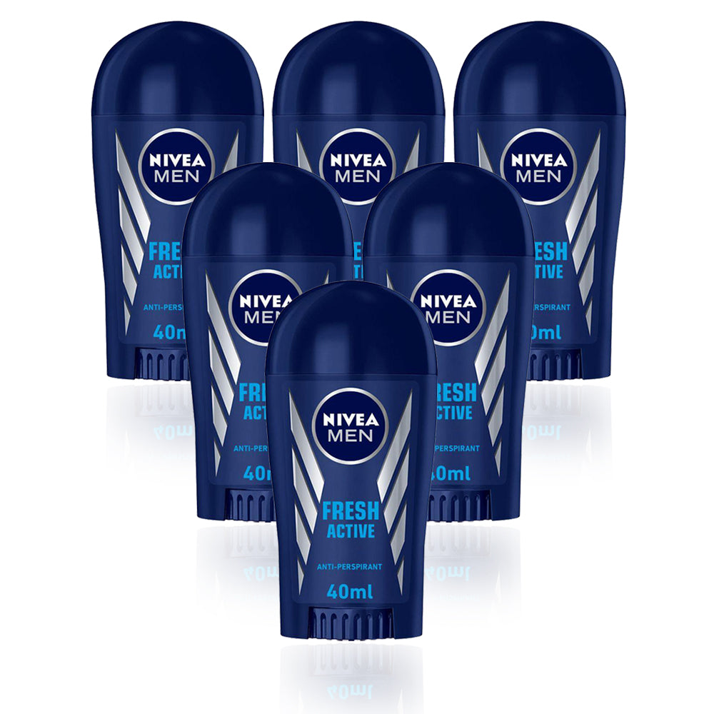 Nivea Fresh Active Stick Mens 40ml - (Pack Of 6) - Billjumla.com