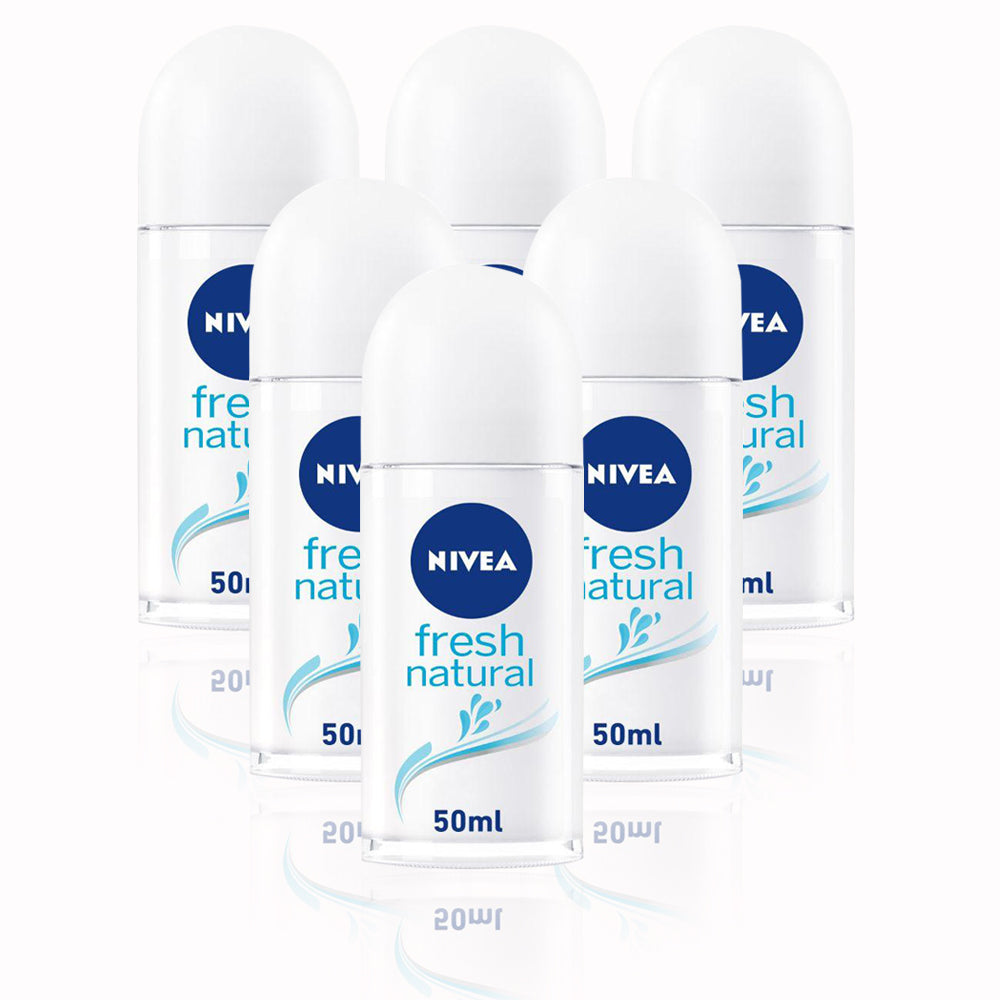 Nivea Fresh Natural Roll On-Female 50 ml - (Pack Of 6) - Billjumla.com