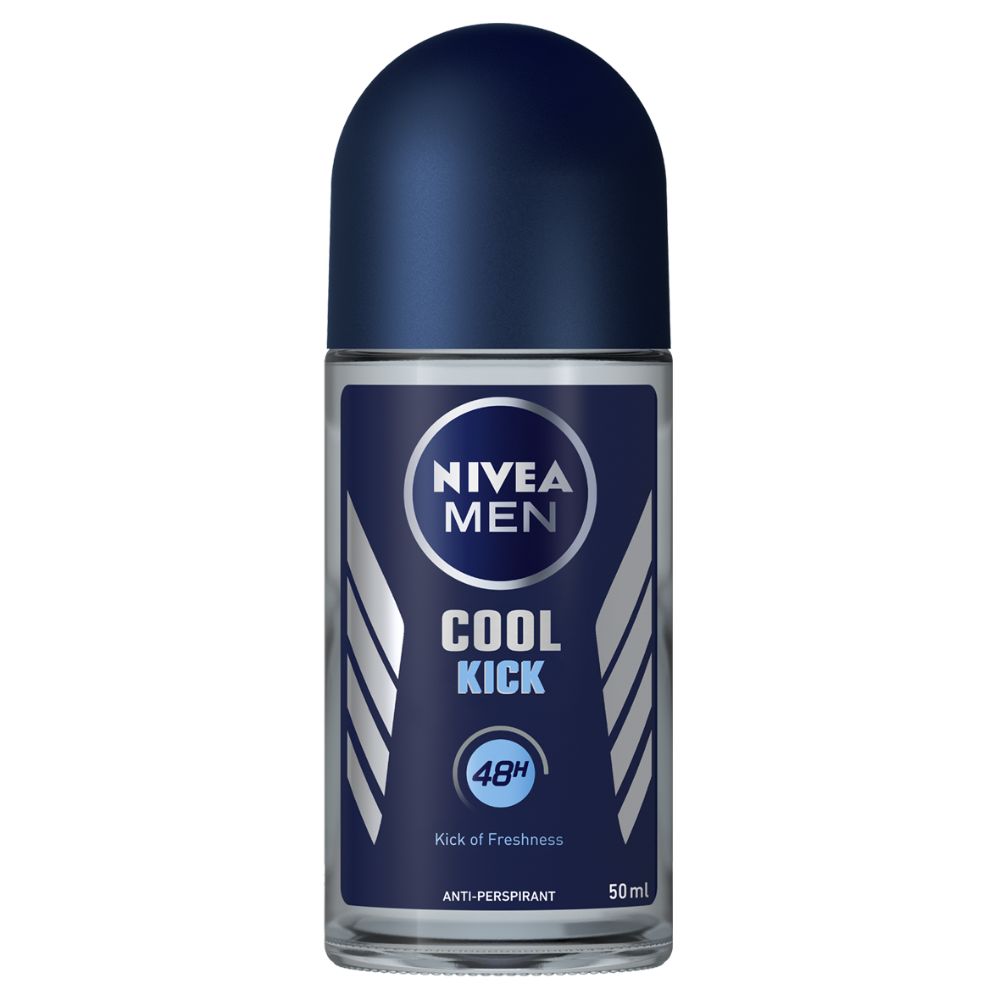 Nivea Cool Kick Roll On Deodorant Male 50ml - (Pack Of 6) - Billjumla.com