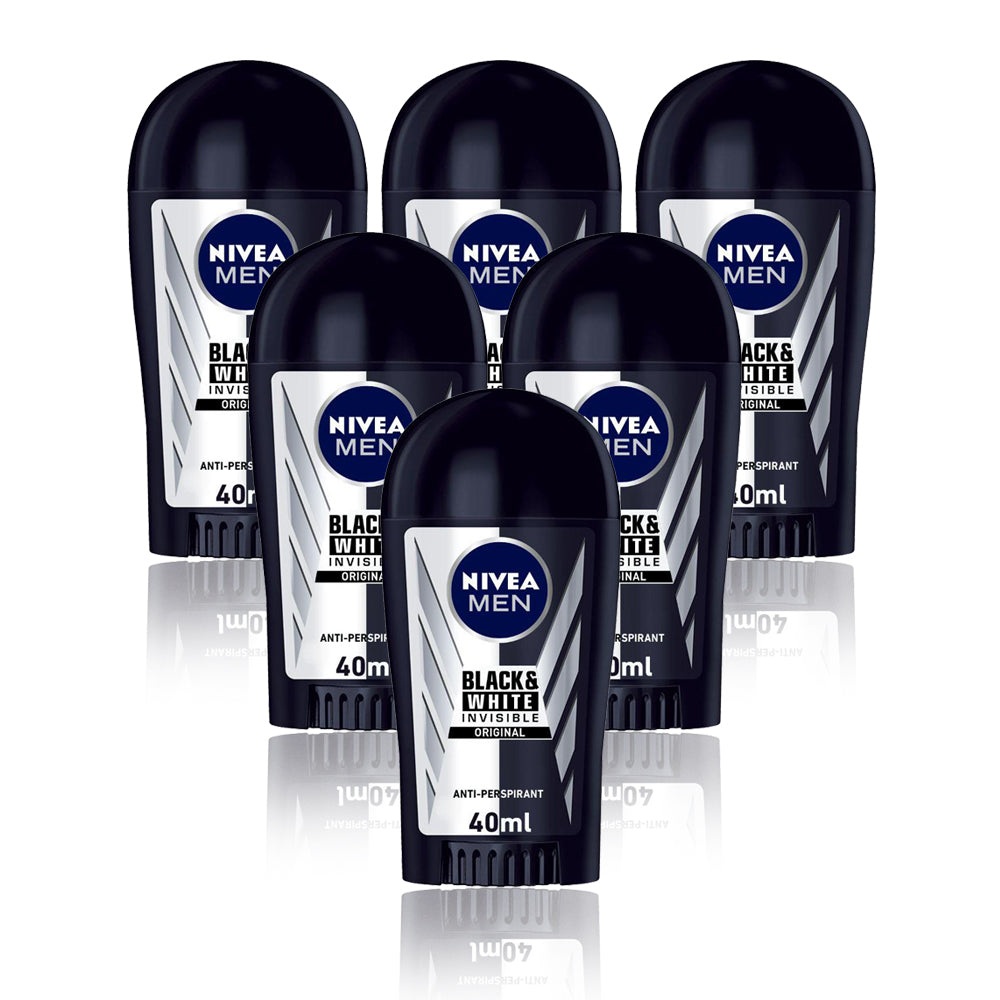 Nivea Black N White Men Stick Deo 40ml - (Pack Of 6) - Billjumla.com