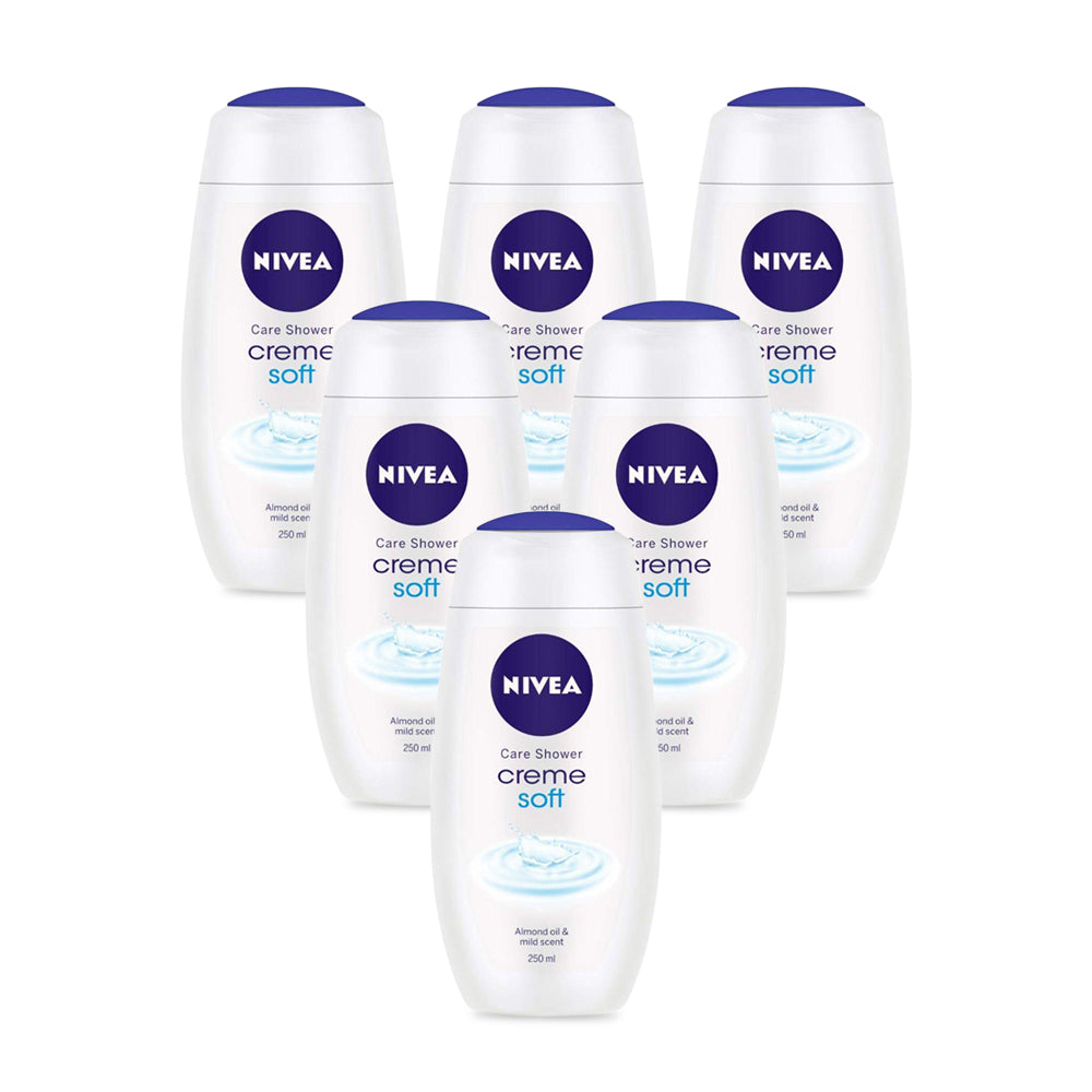 Nivea Shower Gel Creme Soft 250ml - (Pack Of 6)