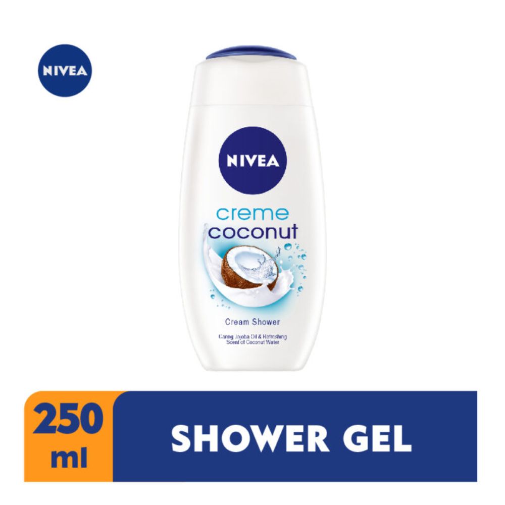 Nivea Shower Coconut Cream 250Ml - (Pack Of 6)