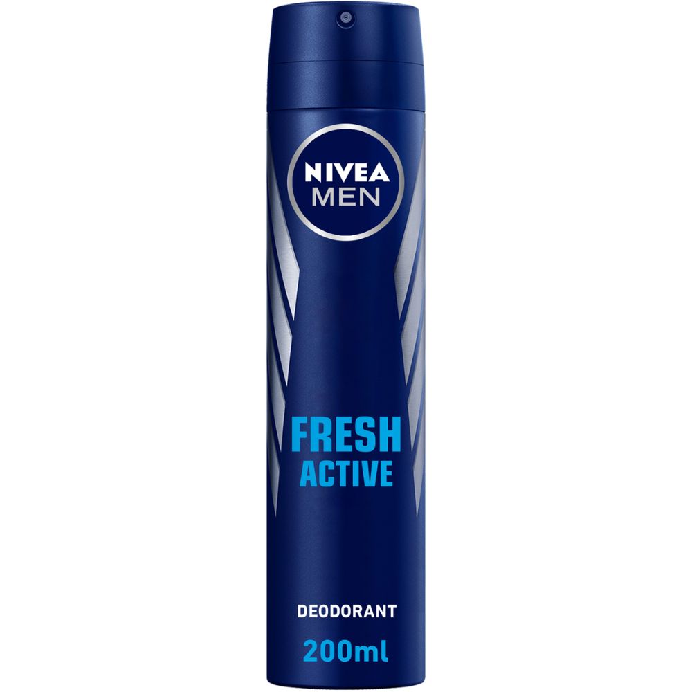 Nivea Fresh Active Spray-Male 200ml (Pack Of 6)
