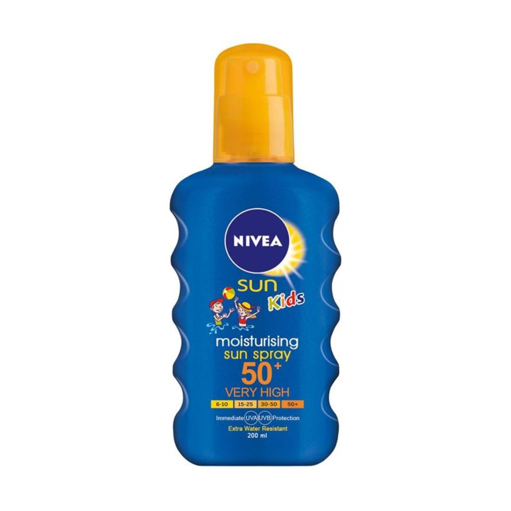 Nivea Sun Kid'S Coloured Sun Spray Spf50 - (Pack of 6) - Billjumla.com