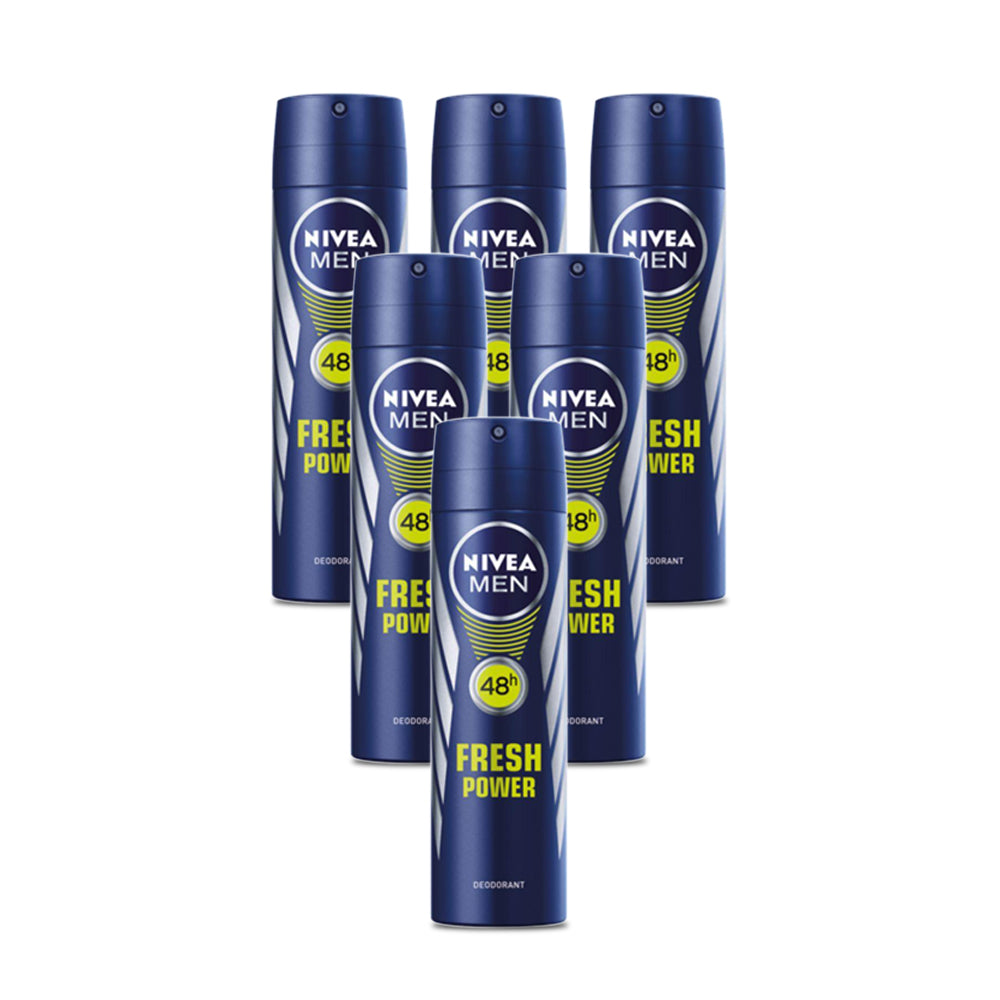 Nivea Deo Fresh Power Men 150ml - (Pack Of 6)