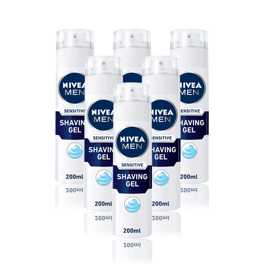 نيفيا جل للبشرة الحساسة للرجال200 مل (مجموعه من6 علب )