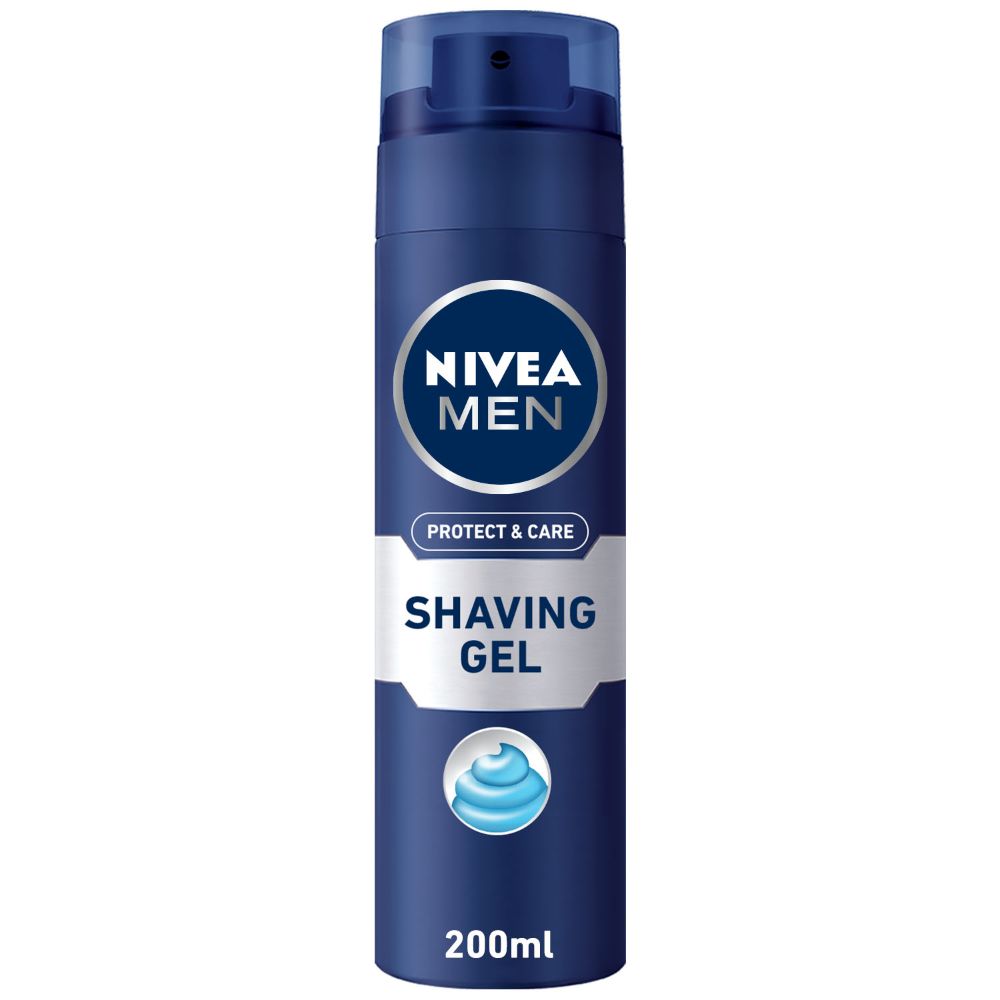 Nivea Men Protect & Care Shaving Gel 200ml - (Pack Of 6) - Billjumla.com