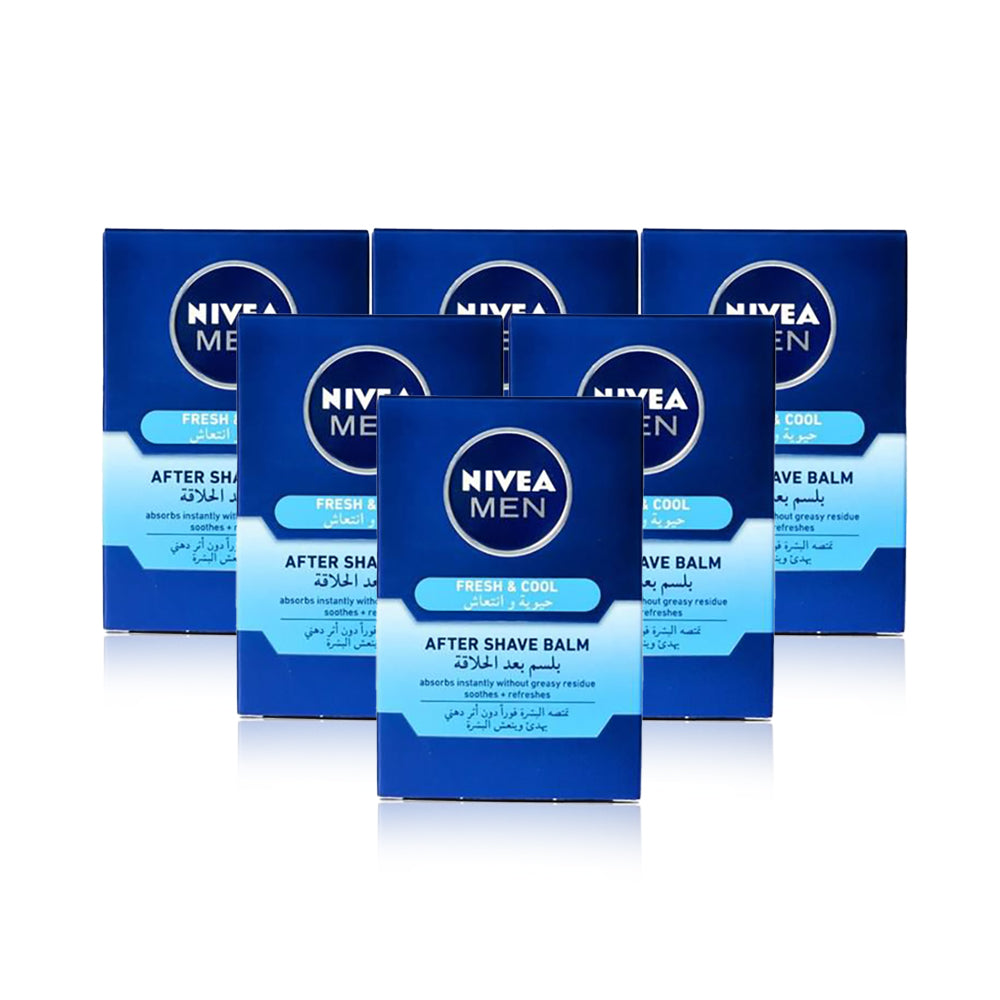 Nivea Men Cool Kick After Shave Balm 100 Ml-(Pack Of 6)