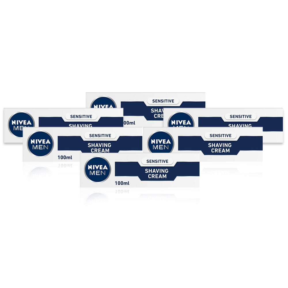 Nivea Men Sensitive Shaving Cream 100ml - (Pack Of 6) - Billjumla.com