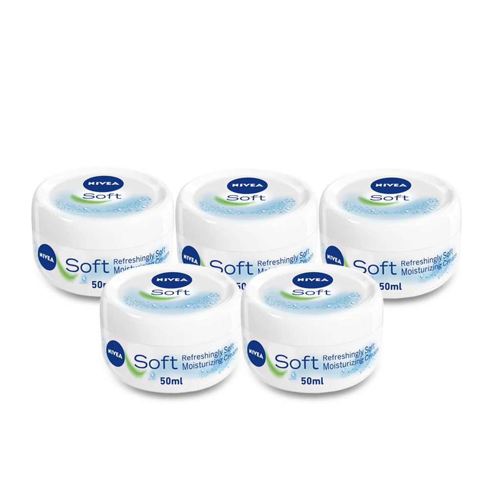 كريم مرطب من نيفيا سوفت 50 مل- (عبوة من 5 قطع)