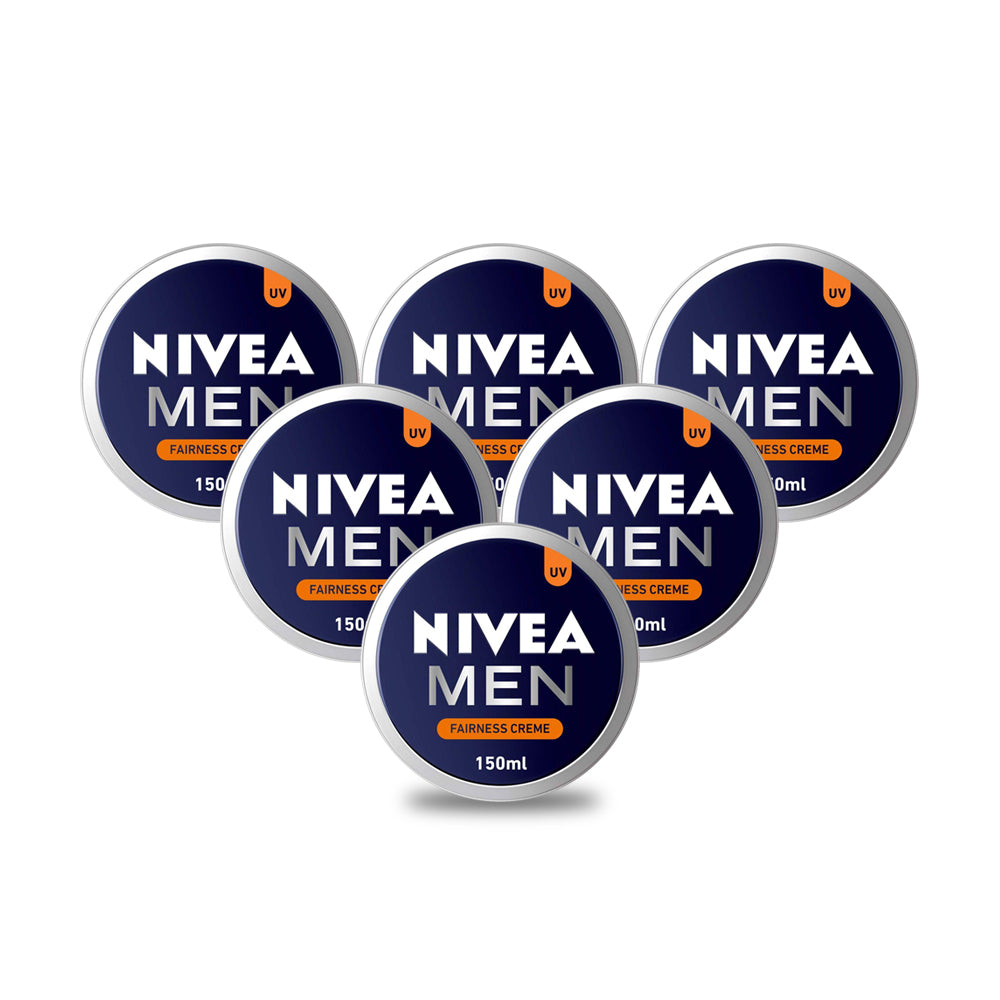 Nivea Men Creme Fairness Tin 150ml - (Pack Of 5) - Billjumla.com