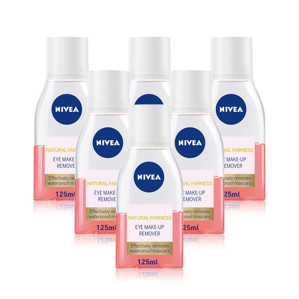 Nivea Essential Eye Makeup Remover Pink 125ml - (Pack Of 6) - Billjumla.com