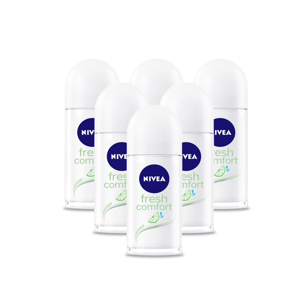 Nivea Roll-On Fresh Comfort Female 50ml - (Pack Of 6)