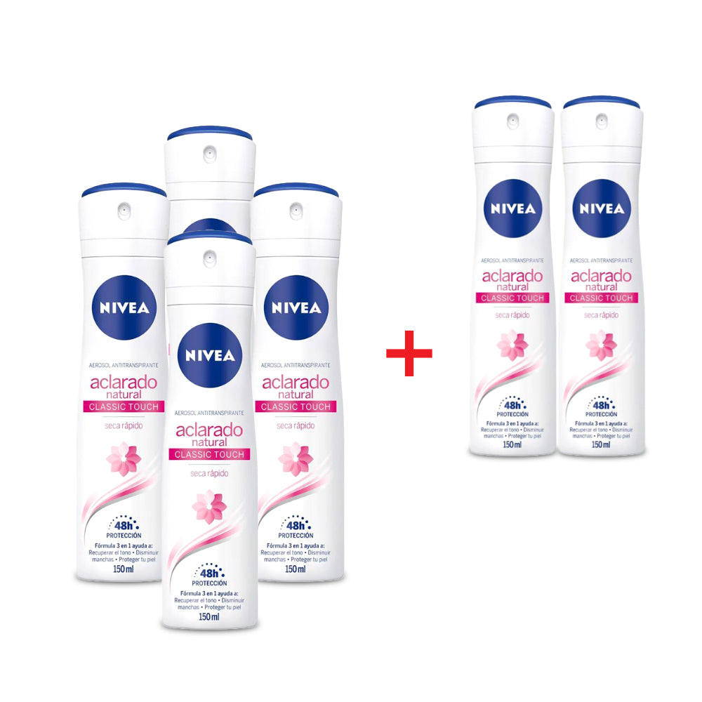 مزيل العرق اكلارادو ناتورال( المفتح الطبيعي) من نيفيا للنساء 150 مل اشتري 4 واحصل على 2 مجانا