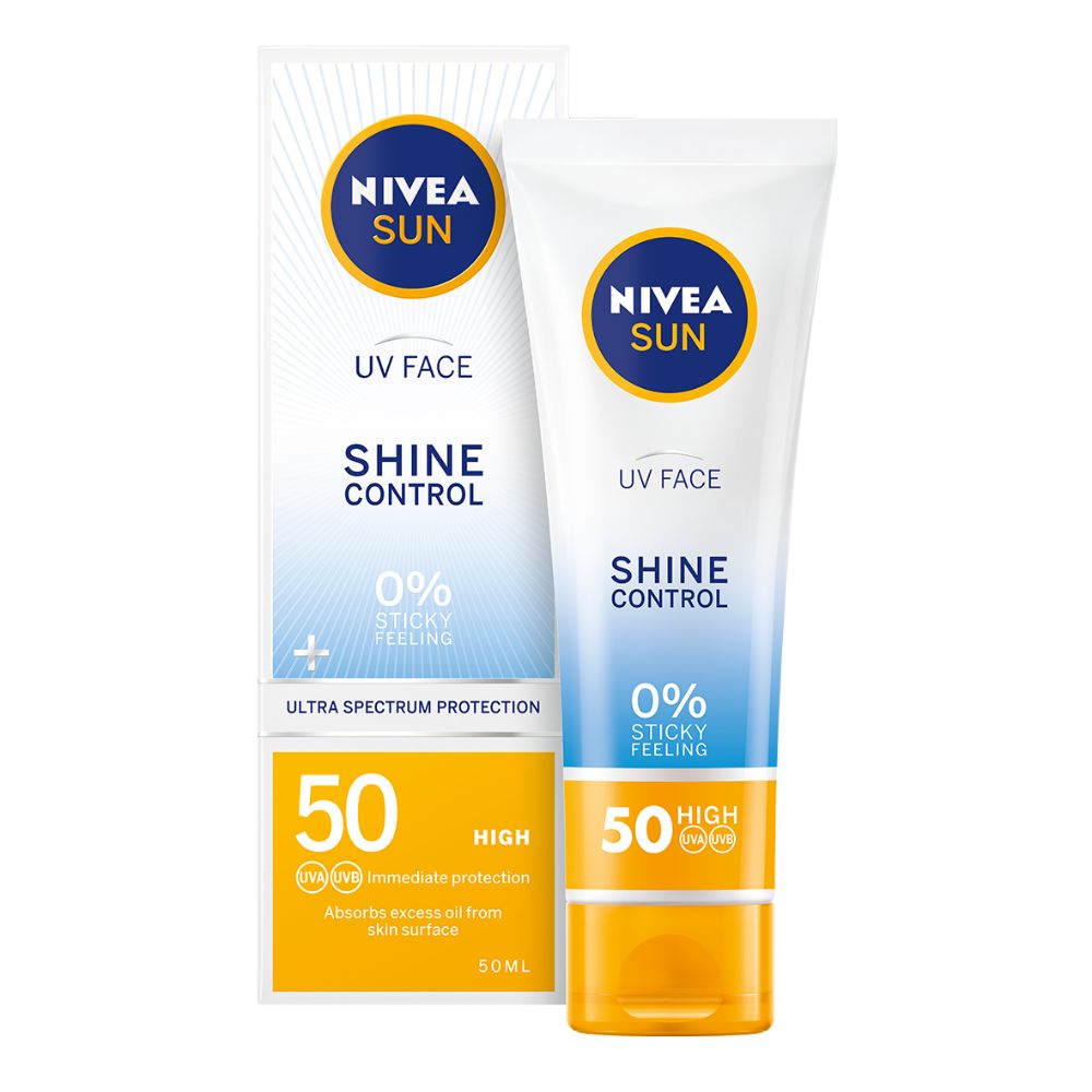 Nivea Sun Face Cream Shine Control Spf50 50ml - (Pack Of 6) - Billjumla.com