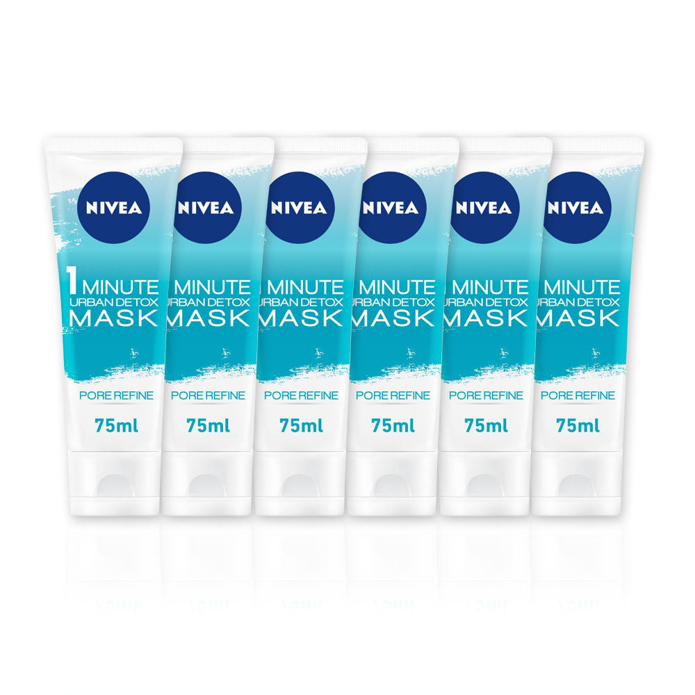 Nivea Face Urban Detox Pore Refine Mask Womens 75ml - (Pack Of 6) - Billjumla.com