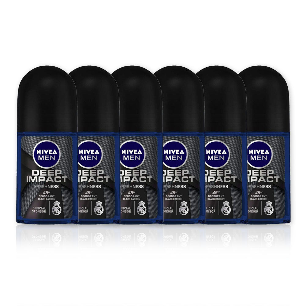 Nivea Men Deo Roll On Deep 50ml - (Pack Of 6) - Billjumla.com