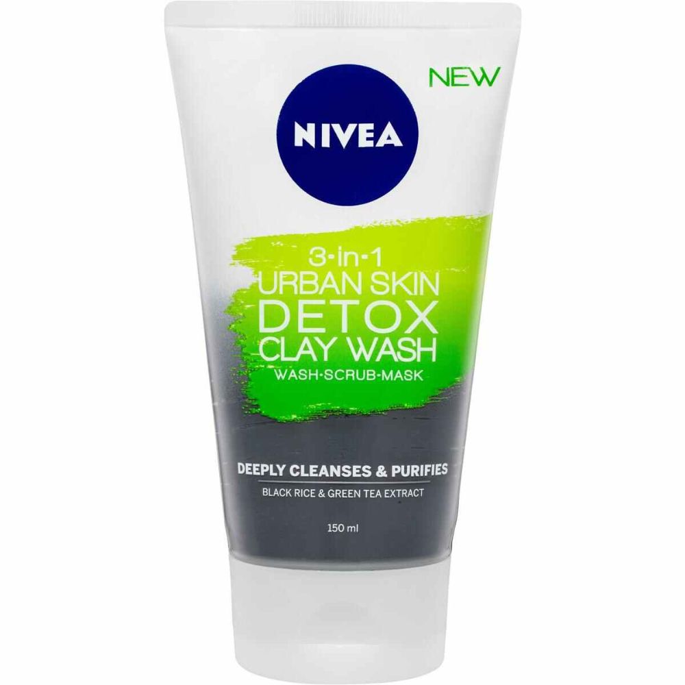 Nivea Detox Clay Wash 150ml - (Pack Of 6) - Billjumla.com